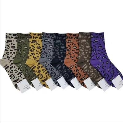 China Leopard Print Socks Women Personality South Korean QUICK DRY Stockings for sale