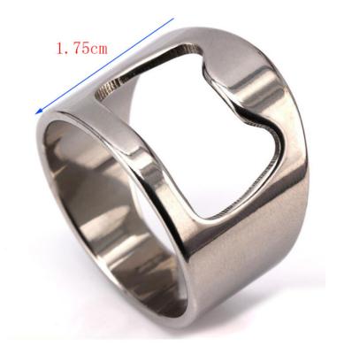 China New Viable Mens Ring Beer Wine Custom Stainless Steel Bottle Opener Unique Ring Wholesale for sale