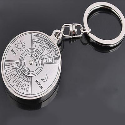 China Gift Wholesale Customized Hot Key Style Fashion Perpetual Calendar Chain for sale