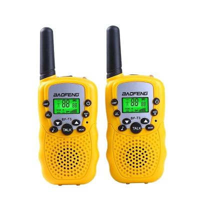 China Baofeng BF-T3 2PCS Black Mini Ham Transceiver Children's Toy Handheld Walkie Talkie Flashlight Function Portable Two Way Radio Transceiver for sale