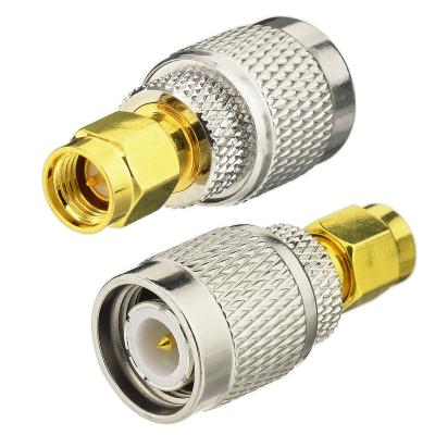 China SMA-TNC Straight Adapter 50 Ohm SMA-Male Plug to TNC Male Plug RF Straight Adapter for Mobile Cell UAT Antenna Wireless Antenna for sale