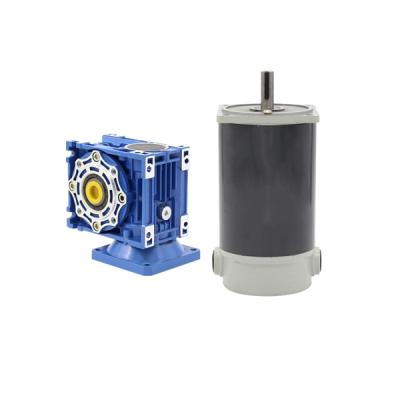 China Totally Enclosed High Torque Brushed 12v DC Motor 250w 300w Gear Reducer Gear Dc Motor For for sale