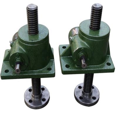 China SWL1 0.18kw Manual Power Tool Model Handle Wheel Screw Jack Support Weight 10kg~200kg Auger Jack Lifter for sale