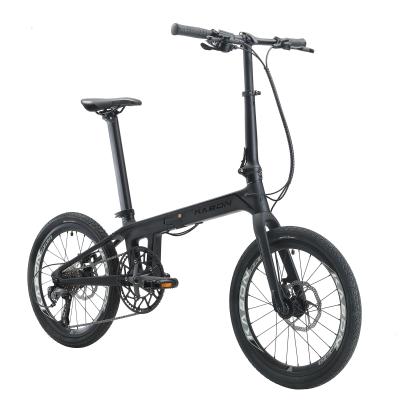 China Carbon Fiber Carbon Frame Bike Hidden Folding Folding Folding Folding Pedals Alloy Rim Carbon Bicycle for sale