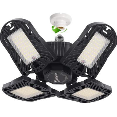 China Good Angle Adjustable Deformable Design Deformable E26 E27 100W Heat Disspation LED Garage Light for sale