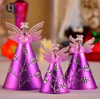 China Christmas Handmade Glass Purple Blessing Angel Te koop