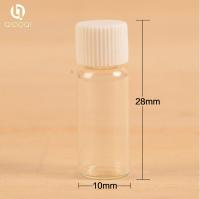 China wholesales 1ml tube glass bottle with plastic cap for sale