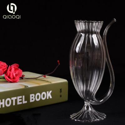 China 300ml Crystal glass straw cup for sale