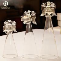 中国 Practical Good Quality angle shape glass candle holder handmade 販売のため