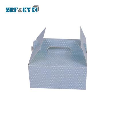 China Recyclable Custom Logo Printing Design Take Away Slice Cake Food Snacks Paper Packaging Box for sale