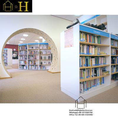 China Bookcase Racks for Books Library Kiosk Furniture Library Equipment Furniture Bookcase Racks for Books for sale