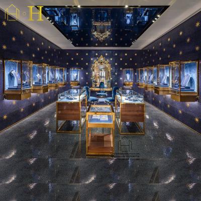 China Custom High End Interior Design 3D Luxury Jewelry Store Furniture Design for sale