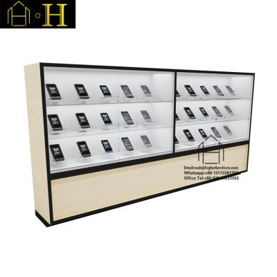 China Mobile phone store display retail mobile phone store design mobile phone accessory counter for sale