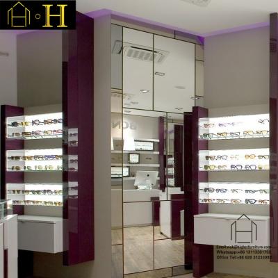 China Optical Shop Interior Design Customized High End Sunglasses Shop Interior Design Optical Display Showcase For Store for sale