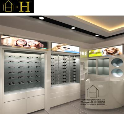 China Showcase for optical display high quality modern eyewear furniture MDF optical display showcase for optical shop design for sale