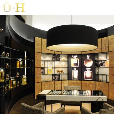 China Perfume shop interior design; Perfume retail store design high grade professional luxury cosmetic shop perfume retail store commercial interior design for sale