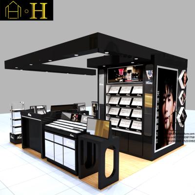 China Functional makeup display kiosk shopping mall retail makeup display stand cosmetic kiosk for sale for sale