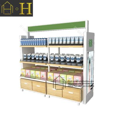 China Shop Interior Design Showroom Interior Design Modern Cosmetic Cosmetic Display Case For Makeup Shop Decoration for sale