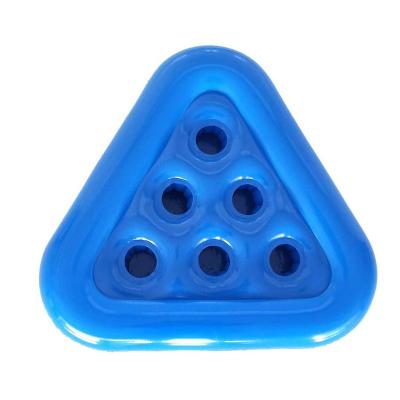 China Party Game Summer Toys Inflatable Pool Pong Make Your Party Funny Beer Beel Pong Rack with 6 Drink Holder for sale