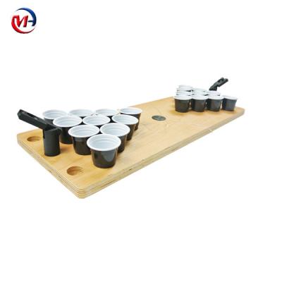 China Provide Design Draft Can Be Custom Logo Wooden Folding Mini Beer Pong Beer Drinking Game Table Customized for sale