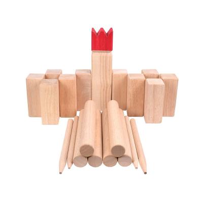 China Kubb Outdoor Yard Game Set With Bag Toss Carry Wooden Game Set For Outdoor Lawn Kids Adults Family for sale