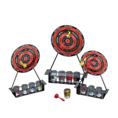 China Party Use Big Magnetic Board Darts Shot Glass Drinking Game Metal Drawn Shot Glass Darts Bar Game Set for sale