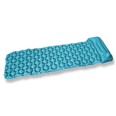 China Backpacking Camping Outdoor Compact Inflatable Camping Sleeping Mat Sleeping Pad With Pillow Ultralight Air Pad for sale