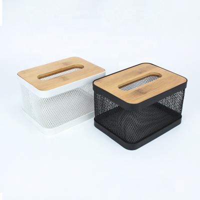 China Durable Guangdong Supplier Container Tissue Box Box For Napkin Metal Napkin Container for sale