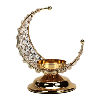 China Morden HELI Vanity Luxury Glass Metal Stand Candelabra Stand for sale