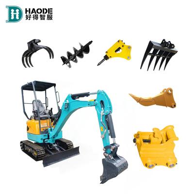 China The sale of HAODE China Minibagger Mini Micro Mining Excavator hotels For a variety of accessories can be exchanged Miniexcavadora for sale