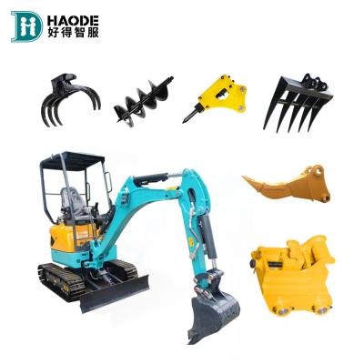 China Hotels HAODE mini excavator ekskavator ekskavator excavator mini komatsu mini digger micro hydraulic crawler excavator for sale for sale