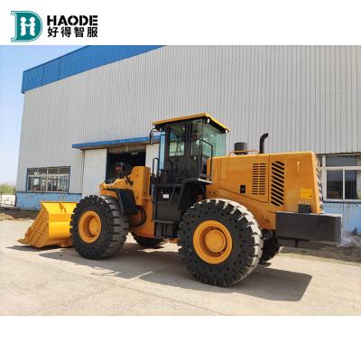 China HAODE Truck Engine Parts Compact Boom Loader 5 Ton 1.5ton Front End 2 Ton Wheel Loader With Ac Joystick for sale