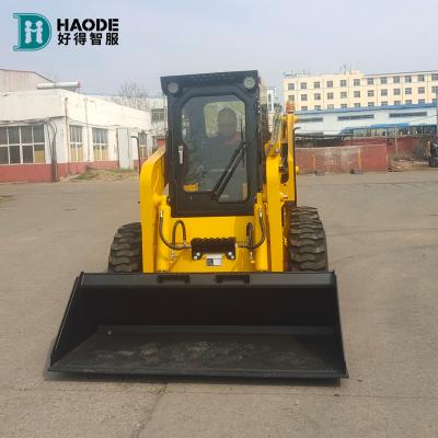 China HAODE Jc75 Truck Engine Parts Skid Steer Loader Loading Capacity 1050kg Mini Skidsteer Mini Cargador Frontal For Sale for sale