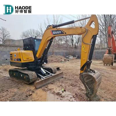 China HAODE Second Hand Sany sy35u Excavator Used Hydraulic Crawler Excavator Crushing Hammer Excavator Sany Sy60c Pro 0.1~0.28m3 for sale