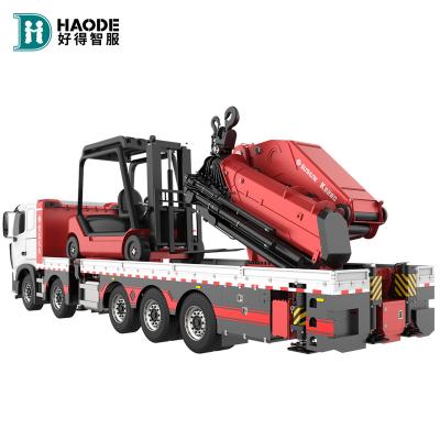 China TRUCK HAODE CRANE Hydraulic Telescopic Eight-Section Boom Truck with New Crane 50 Ton Crane Price in India Boom Truck for sale