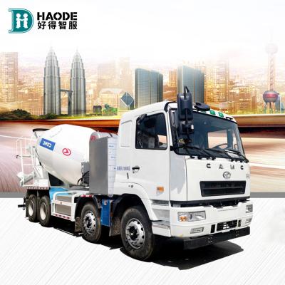 China HAODE 2022 Farms Customize Design 13000KG Tank Transit Concrete Mix Self Loading 7.5T Concrete Mixer Truck Price Truck Mixer for sale