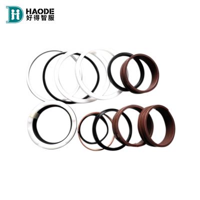 China HAODE Jcb200 Js220 Excavator Loader Attachment Boom Seal Kit Hydraulic Cylinder Arm Bucket Seal Kit Excavator Repair Seal Kits for sale