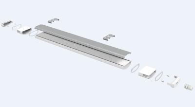 China temperatura de vivienda del funcionamiento de la amplia gama de la tri de la prueba de 40W LED de la luz PC subterráneo del aparcamiento IP65 en venta