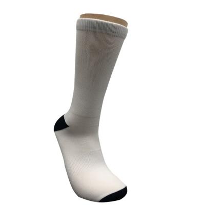 China Other Colorido custom sublimated sock hang transfer printing men sport polyester sublimation white blank socks for sale