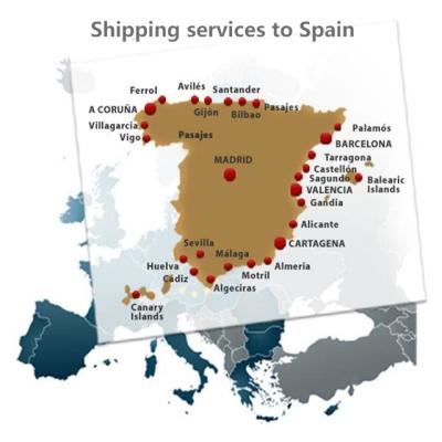 China Door To Door Sea Shipping Company From China To Spain Logistics Sinotrans Shipping Agent 20feet for sale