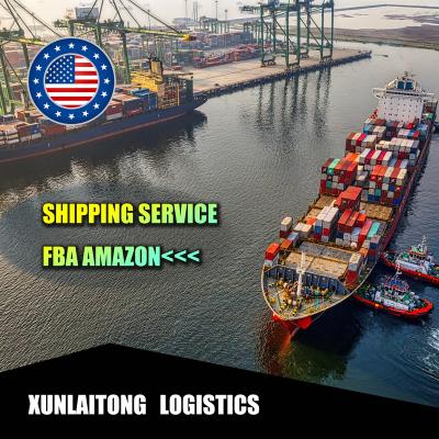 China China Ocean Freight Forwarder Amazon Logistics To USA Australia UK Door To Door Service XUNLAITONG FBA for sale