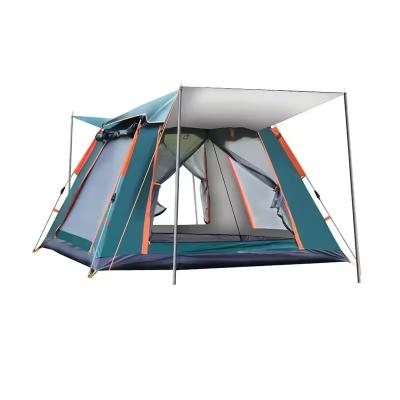 China Trigone/V-type Ground Nail Dark greenOutdoor waterproof pop-up tent cabin with instant setting of automatic aluminum pole family camping tent for sale