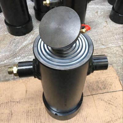 China Dump Truck Hydraulic Oil Plunger Ram Cylinder Telescopic Hollow Small Ram For Truck Manufacturer for sale