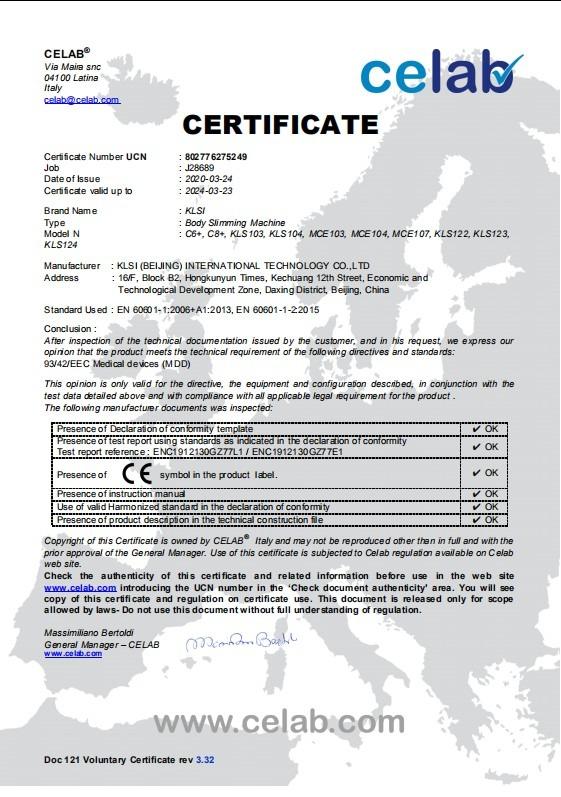 CE - Beijing MCE Laser Technology Co., Ltd.