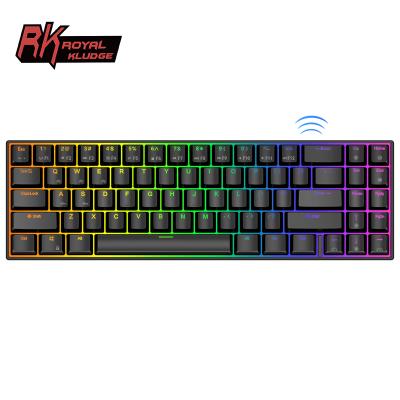 China Kludge RK71 Mechanical Gaming RK 71 Royal Backlit Backlit RGB Colorful Custom Wireless Gaming Keyboard For Gamer Non for sale