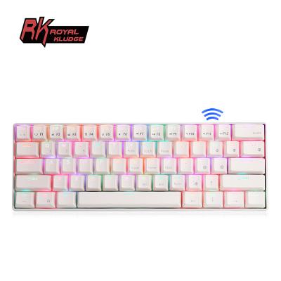 China Hotswappable Kludge rk61 keyboard mechanic No new 60% RGB rk 61 keys mini 61keys sk61 royal cute mechanical game tastatur for sale