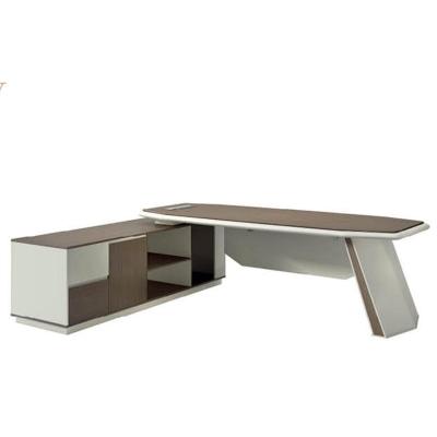 China Easy To Install Modern Design L Shape Office Furniture Painted Front Panel Desk SG-9307 for sale