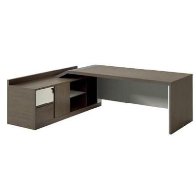 China Easy To Install 2020 New Modern Design L Shape Pack Wooden Table Top Desk SG-9301 for sale