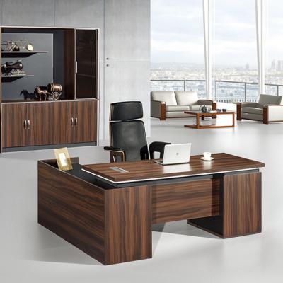 China 2020 MDF Executive Melamin Walnut Executive Desk Manager Table Walnut Color for sale