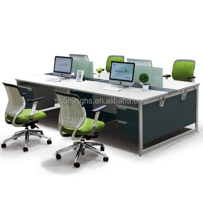 China Contemporary Factory Customized 4 Person Open Office Workstation for sale